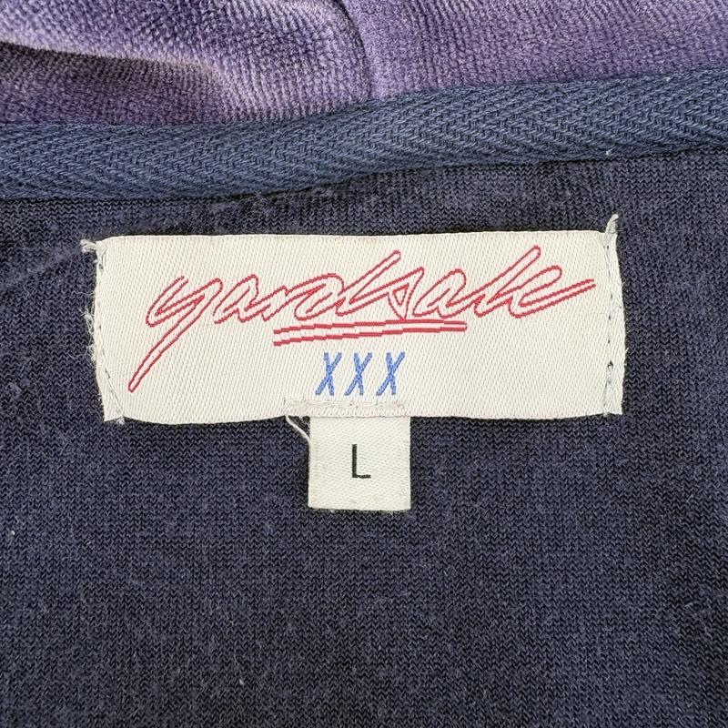 古着 USED パーカー 長袖 YARDSALE ヤードセール Gem velour Hood ベロア ジップ パーカー L 紫 / パープル / purple メンズ USED 古着 中古 50160614