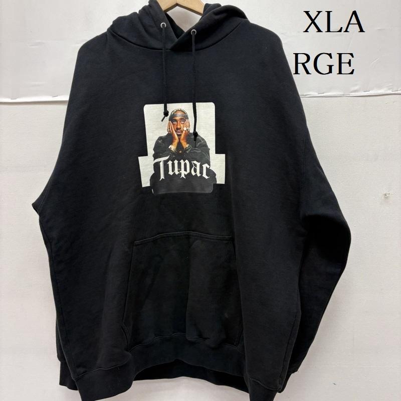 エクストララージ XLARGE パーカー 長袖 2PAC PULLOVER HOODED SWEAT パーカー 101231012025 XL 黒 / ブラック / black メンズ USED 古着 中古 50160615