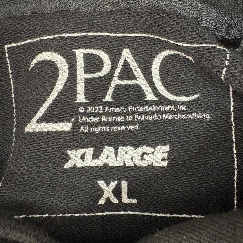 エクストララージ XLARGE パーカー 長袖 2PAC PULLOVER HOODED SWEAT パーカー 101231012025 XL 黒 / ブラック / black メンズ USED 古着 中古 50160615
