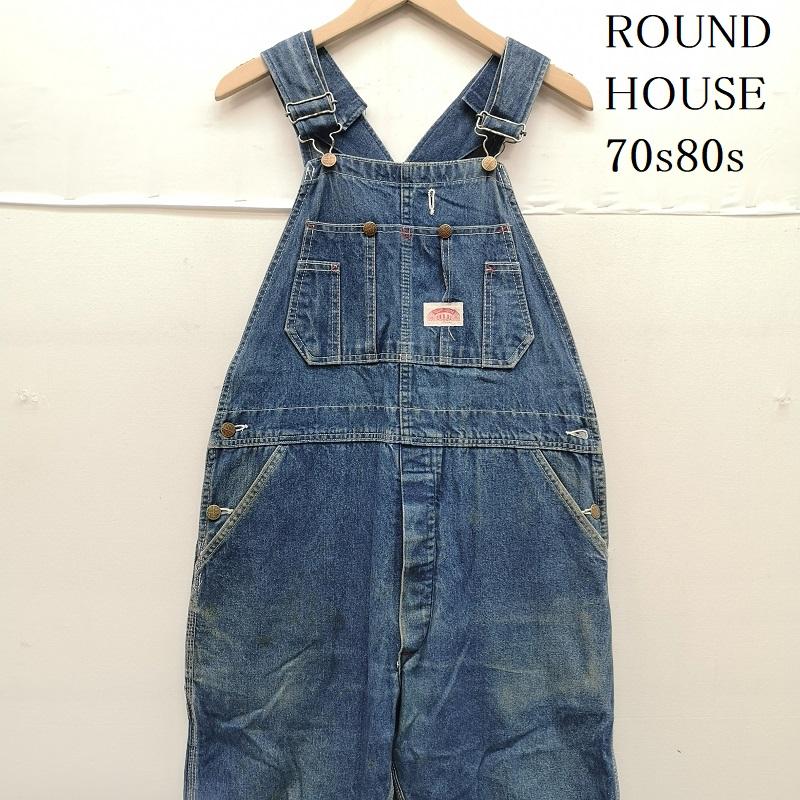ラウンドハウス ROUND HOUSE サロペット・オーバーオール サロペット、オーバーオール 70s 80s デニム オーバーオール インディゴ / インディゴ / Indigo メンズ USED 古着 中古 50160626