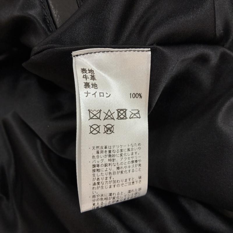 ビームスプラス BEAMS + ジャケット、上着 レザージャケット Rider s Jacket Leather 牛革 ホースハイド レザー ジャケット シングル ライダース USA製 38-18-0132-343-19-14 XS メンズ USED 古着 中古 50160634