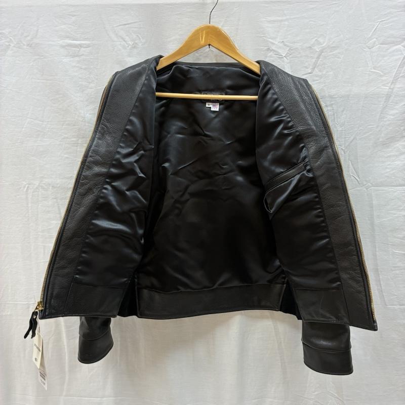 ビームスプラス BEAMS + ジャケット、上着 レザージャケット Rider s Jacket Leather 牛革 ホースハイド レザー ジャケット シングル ライダース USA製 38-18-0132-343-19-14 XS メンズ USED 古着 中古 50160634