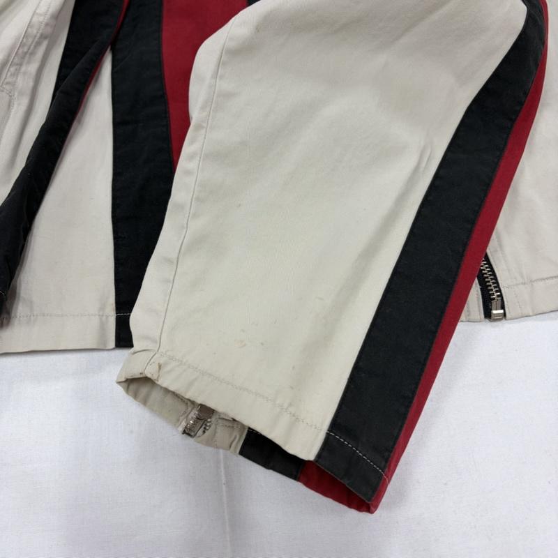 トミーヒルフィガー TOMMY HILFIGER ジャケット、上着 ジャンパー、ブルゾン 90s vintage ヴィンテージ レーシングジャケット モトクロス ロゴ 刺繍 フルジップ ジップアップ ワッペン パッチ XL ロゴ、文字 X 刺繍 ベージュ / ベージュ / beige X 赤 / レッド / red X 黒 / ブラック / black メンズ USED 古着 中古 50160640