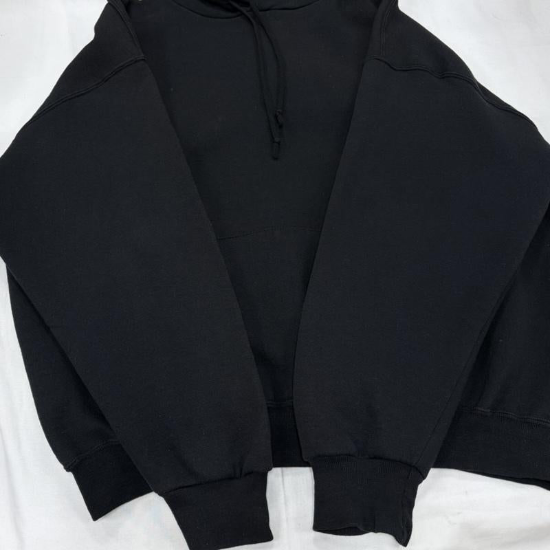 ラッセルアスレティック Russell Athletic パーカー 長袖 90s 無地 スウェット フーディー プルオーバー パーカー 裏起毛 メキシコ製 vintage ヴィンテージ XXL 無地 X ワンポイント X ロゴ、文字 X 刺繍 黒 / ブラック / black メンズ USED 古着 中古 50160641