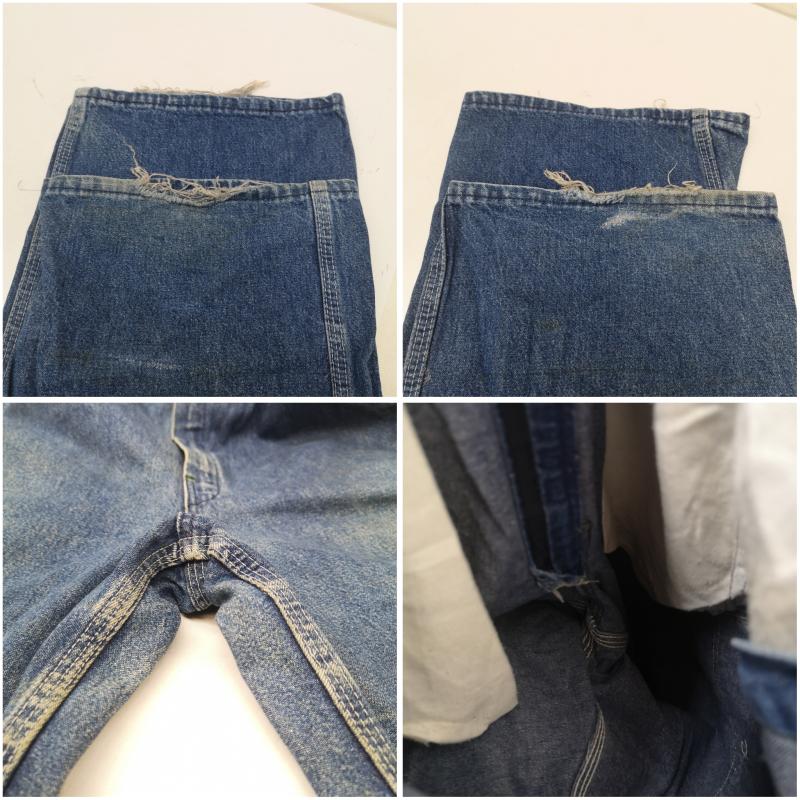 オシュコシュビゴッシュ OSHKOSHB GOSH サロペット・オーバーオール サロペット、オーバーオール 70s 80s USA製 ローバック デニム ワーク オーバーオール 804-1003 W32 L32 L インディゴ / インディゴ / Indigo メンズ USED 古着 中古 50160645