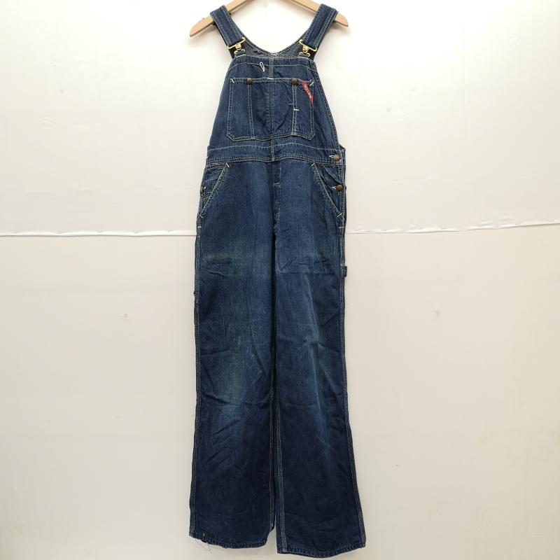ヴィンテージ VINTAGE サロペット・オーバーオール サロペット、オーバーオール 40s FINCK S デニム オーバーオール ユニオンチケット 浮き出しロゴボタン - インディゴ / インディゴ / Indigo メンズ USED 古着 中古 50160647