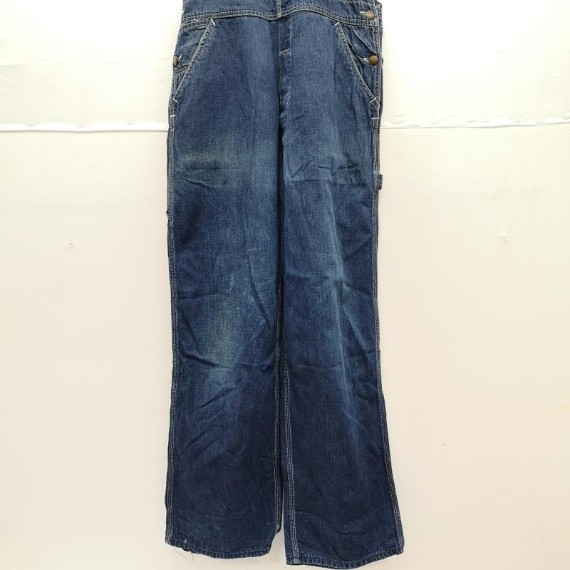 ヴィンテージ VINTAGE サロペット・オーバーオール サロペット、オーバーオール 40s FINCK S デニム オーバーオール ユニオンチケット 浮き出しロゴボタン - インディゴ / インディゴ / Indigo メンズ USED 古着 中古 50160647