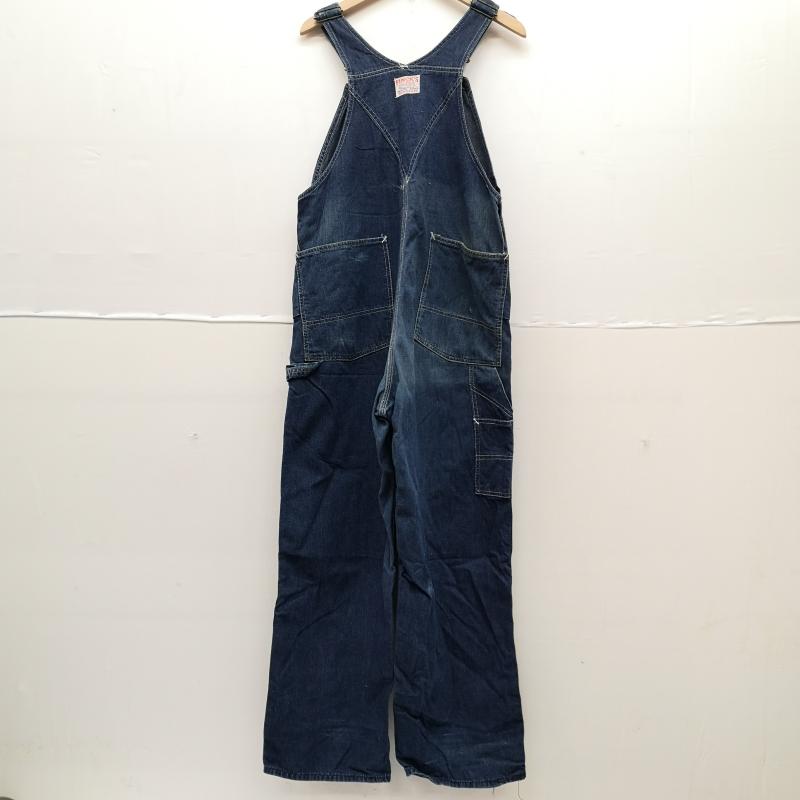 ヴィンテージ VINTAGE サロペット・オーバーオール サロペット、オーバーオール 40s FINCK S デニム オーバーオール ユニオンチケット 浮き出しロゴボタン - インディゴ / インディゴ / Indigo メンズ USED 古着 中古 50160647