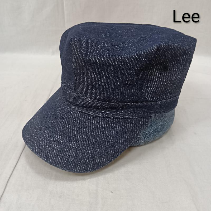 リー Lee 帽子 キャップ デニムワークキャップ indigo blue 56cm～60cm - ロゴ、文字 インディゴ / インディゴ / Indigo メンズ USED 古着 中古 50160649