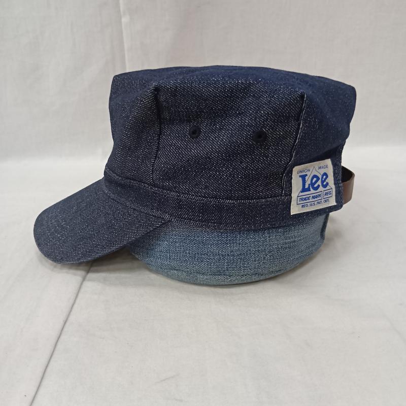リー Lee 帽子 キャップ デニムワークキャップ indigo blue 56cm～60cm - ロゴ、文字 インディゴ / インディゴ / Indigo メンズ USED 古着 中古 50160649