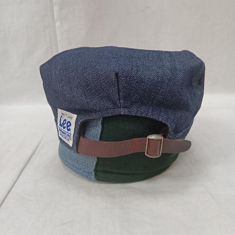 リー Lee 帽子 キャップ デニムワークキャップ indigo blue 56cm～60cm - ロゴ、文字 インディゴ / インディゴ / Indigo メンズ USED 古着 中古 50160649