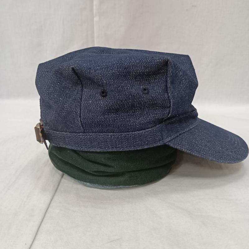 リー Lee 帽子 キャップ デニムワークキャップ indigo blue 56cm～60cm - ロゴ、文字 インディゴ / インディゴ / Indigo メンズ USED 古着 中古 50160649