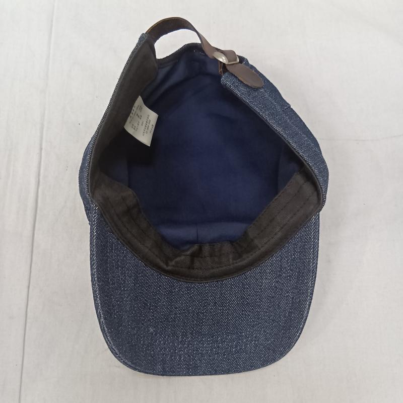リー Lee 帽子 キャップ デニムワークキャップ indigo blue 56cm～60cm - ロゴ、文字 インディゴ / インディゴ / Indigo メンズ USED 古着 中古 50160649