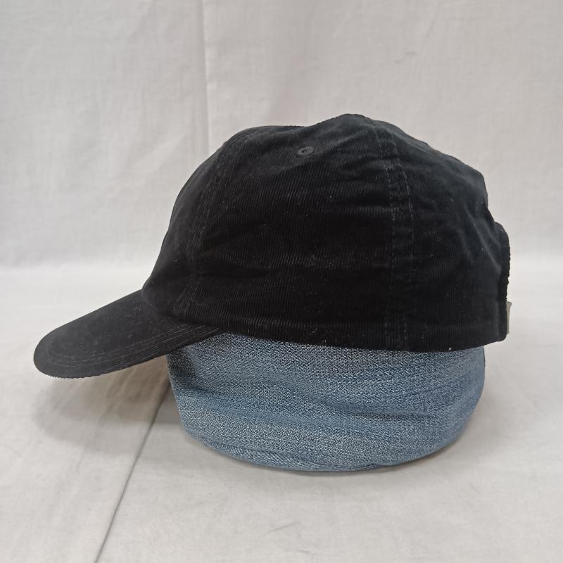 古着 USED 帽子 キャップ SOLARIS&CO. X01010 BALLBOY Corduroy Curved Visor Cap black ロゴ、文字 黒 / ブラック / black メンズ USED 古着 中古 50160650