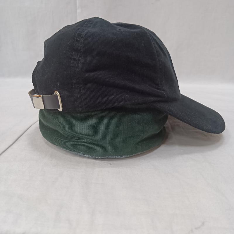 古着 USED 帽子 キャップ SOLARIS&CO. X01010 BALLBOY Corduroy Curved Visor Cap black ロゴ、文字 黒 / ブラック / black メンズ USED 古着 中古 50160650