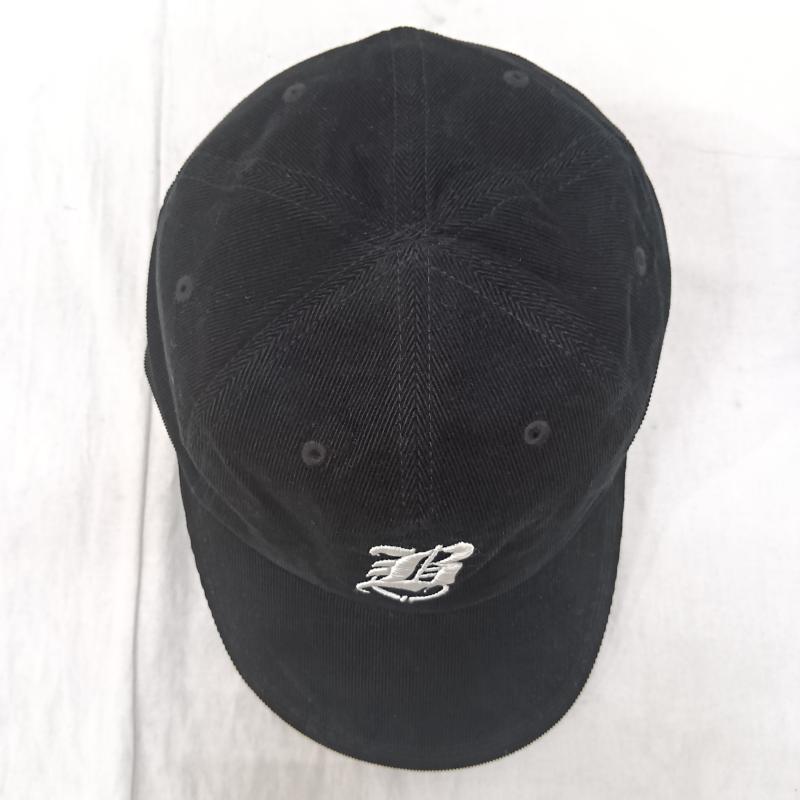 古着 USED 帽子 キャップ SOLARIS&CO. X01010 BALLBOY Corduroy Curved Visor Cap black ロゴ、文字 黒 / ブラック / black メンズ USED 古着 中古 50160650