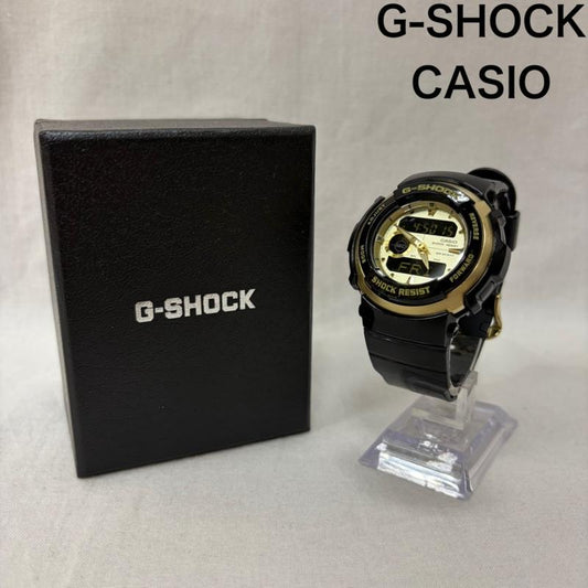 ジーショック G-SHOCK 腕時計 デジタル G-300G アナログデジタル 20気圧防水 ワールドタイム機能 black×gold - 無地 黒 / ブラック / black X 金 / ゴールド / gold color メンズ USED 古着 中古 50160655