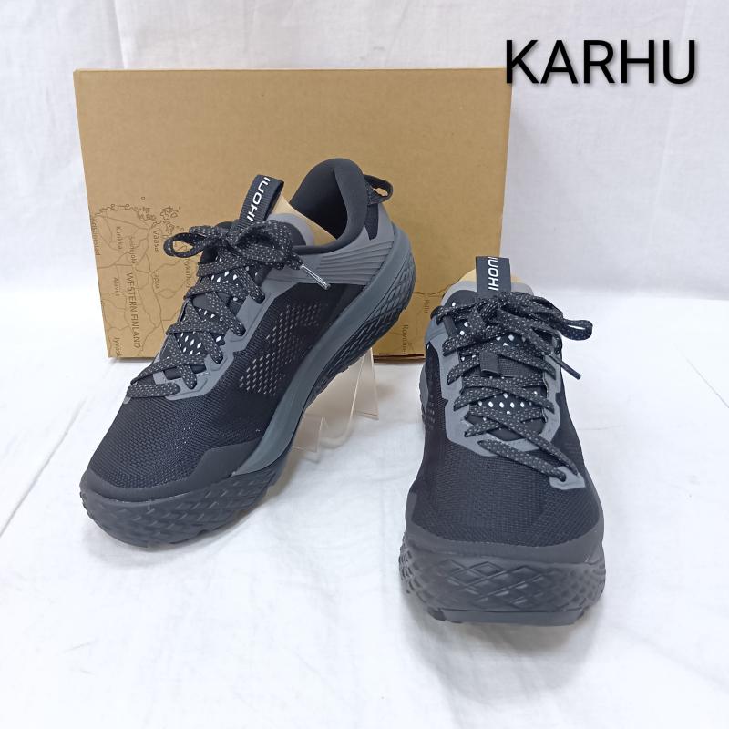 カルフ KARHU アウトドアシューズ アウトドアシューズ IKONI TRAIL WR black×black US8/26cm US：8 ロゴ、文字 黒 / ブラック / black メンズ USED 古着 中古 50160664