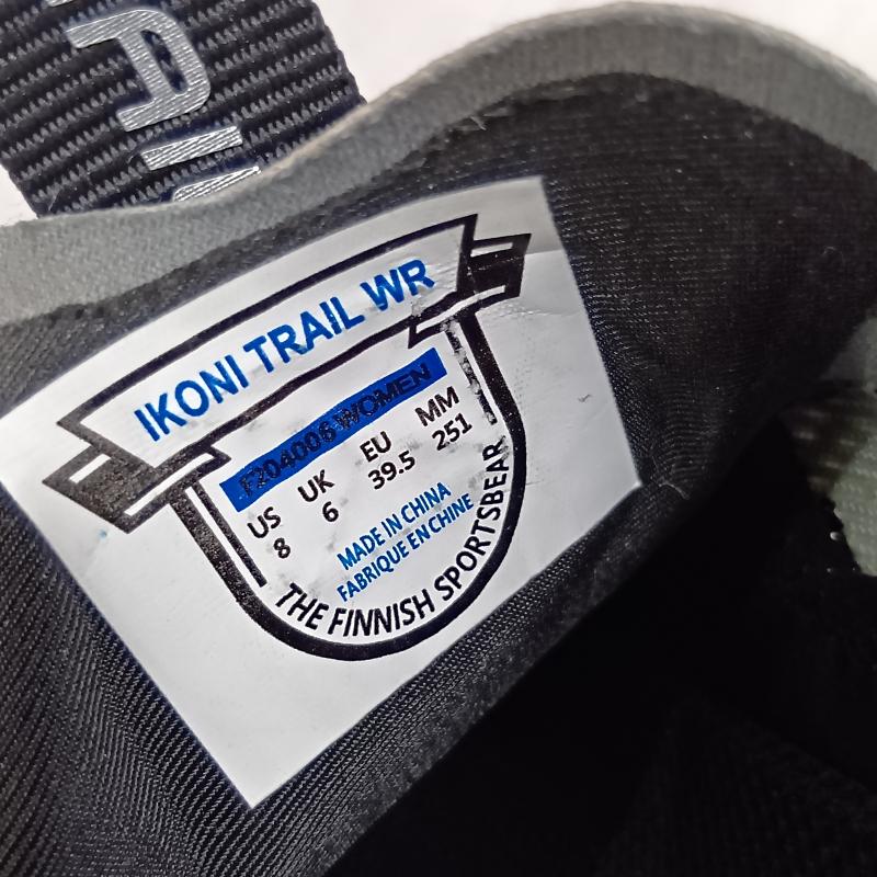 カルフ KARHU アウトドアシューズ アウトドアシューズ IKONI TRAIL WR black×black US8/26cm US：8 ロゴ、文字 黒 / ブラック / black メンズ USED 古着 中古 50160664