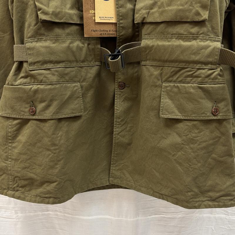 バズリクソンズ Buzz Rickson s ジャケット、上着 ジャンパー、ブルゾン BR14696 MOUNTAIN JACKET ミリタリー マウンテン ジャケット ウエストベルト TALON ZIP 38 メンズ USED 古着 中古 50160667