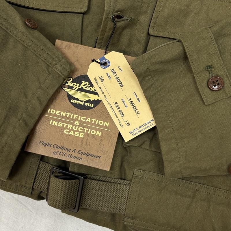 バズリクソンズ Buzz Rickson s ジャケット、上着 ジャンパー、ブルゾン BR14696 MOUNTAIN JACKET ミリタリー マウンテン ジャケット ウエストベルト TALON ZIP 38 メンズ USED 古着 中古 50160667