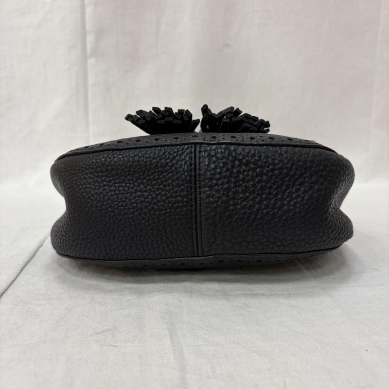 ケイトスペード Kate Spade ショルダーバッグ ショルダーバッグ James Street Shaylee タッセルショルダーバッグ 型押しデザイン black - ロゴ、文字 黒 / ブラック / black レディース USED 古着 中古 50160671