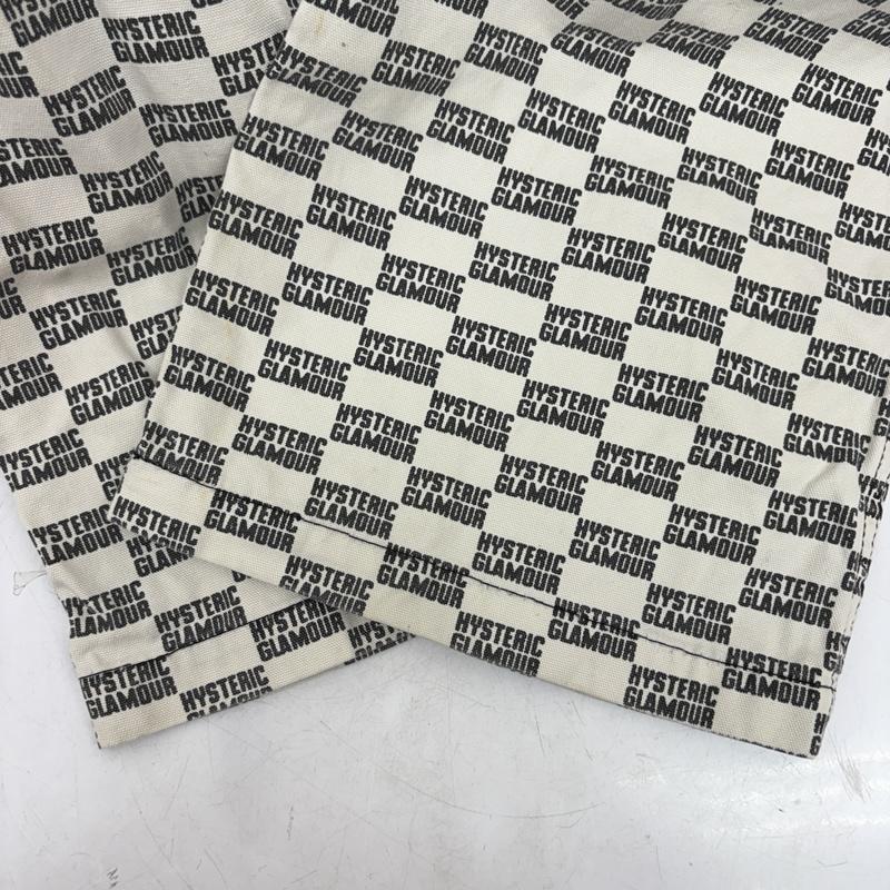 ヒステリックグラマー HYSTERIC GLAMOUR パンツ デニム、ジーンズ 90s 廃盤 ロゴ 総柄 ワイド デニム パンツ XS 白 / ホワイト / white レディース USED 古着 中古 50160676