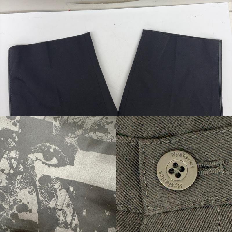 ヒステリックス HYSTERICS パンツ ショートパンツ 90s 日本製 裏地 スカル 総柄 ウール ハーフパンツ M 黒 / ブラック / black レディース USED 古着 中古 50160677