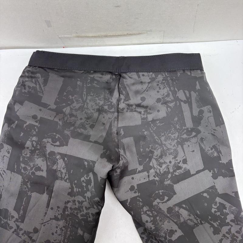 ヒステリックス HYSTERICS パンツ ショートパンツ 90s 日本製 裏地 スカル 総柄 ウール ハーフパンツ M 黒 / ブラック / black レディース USED 古着 中古 50160677