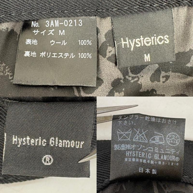 ヒステリックス HYSTERICS パンツ ショートパンツ 90s 日本製 裏地 スカル 総柄 ウール ハーフパンツ M 黒 / ブラック / black レディース USED 古着 中古 50160677