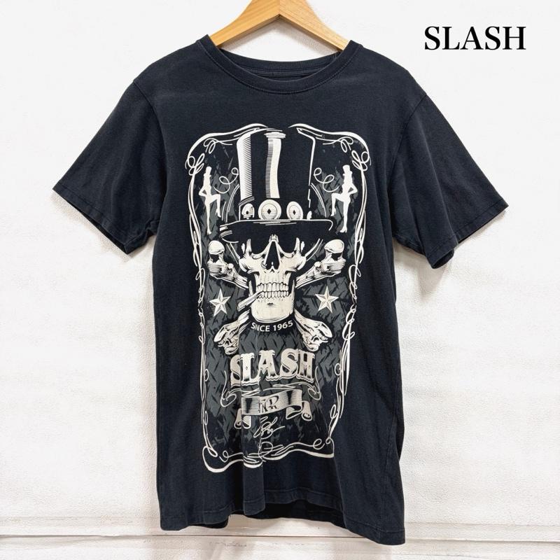 古着 USED Tシャツ 半袖 SLASH BAND バンド 半袖 バンT グラフィック ロゴ プリント ハードロック スカル ロック メタリカ S ロゴ、文字 X プリント 黒 / ブラック / black メンズ USED 古着 中古 50160679