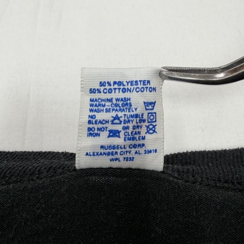 ラッセル RUSSELL Tシャツ 半袖 1989 フットボール チャンピオンシップ 半袖 Tシャツ グラフィック ロゴ プリント USA製 XXL ロゴ、文字 X プリント 黒 / ブラック / black X 橙 / オレンジ / orange メンズ USED 古着 中古 50160685