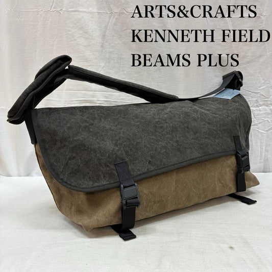 アーツ&クラフト ARTS & CRAFTS メッセンジャーバッグ メッセンジャーバッグ ケネスフィールド ビームス プラス トリプルネーム キャンバス メッセンジャー バッグ 11-61-2146-066 - メンズ USED 古着 中古 50160686