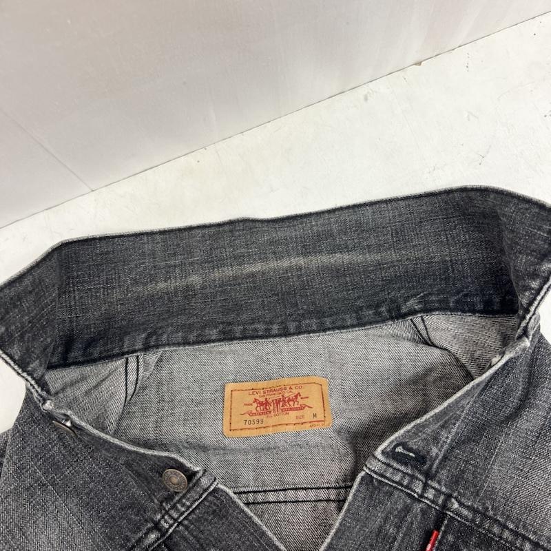 リーバイス Levi s ジャケット、上着 ジャンパー、ブルゾン 00s 70599 ブラック デニムジャケット ヴィンテージ加工 M 黒 / ブラック / black メンズ USED 古着 中古 50160701