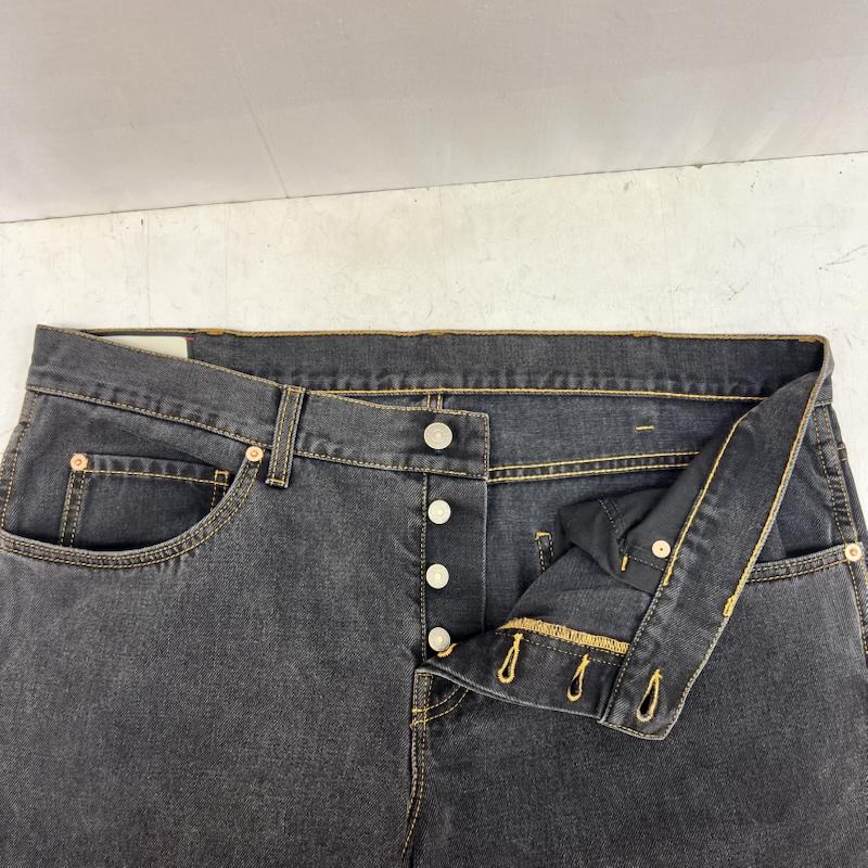 グッチ GUCCI パンツ デニム、ジーンズ 刺繍 ロゴ エンブロイダリー ブラックデニム 408637 size:39 - メンズ USED 古着 中古 50160706
