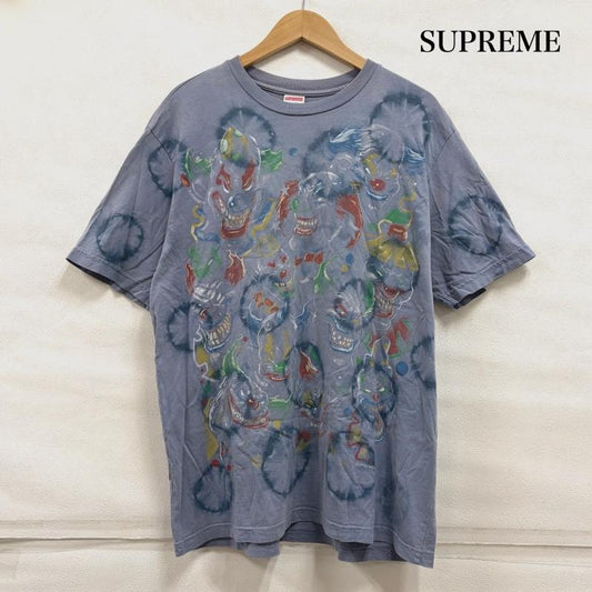 シュプリーム Supreme Tシャツ 半袖 2019AW Clowns Tee 半袖 ピエロ プリント Tシャツ ブリーチ加工 ロゴ M プリント X 総柄 X ロゴ、文字 マルチカラー / マルチカラー / multicolor メンズ USED 古着 中古 50160707