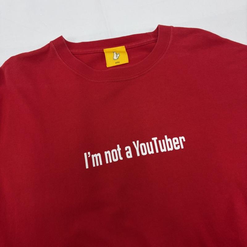 エフアールツー FR2 Tシャツ 半袖 YouTuber ユーチューバー 半袖 ロゴ プリント Tシャツ L ロゴ、文字 X プリント 赤 / レッド / red X 白 / ホワイト / white メンズ USED 古着 中古 50160709