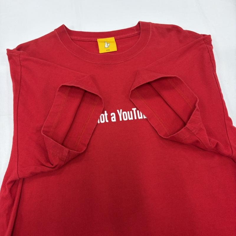 エフアールツー FR2 Tシャツ 半袖 YouTuber ユーチューバー 半袖 ロゴ プリント Tシャツ L ロゴ、文字 X プリント 赤 / レッド / red X 白 / ホワイト / white メンズ USED 古着 中古 50160709
