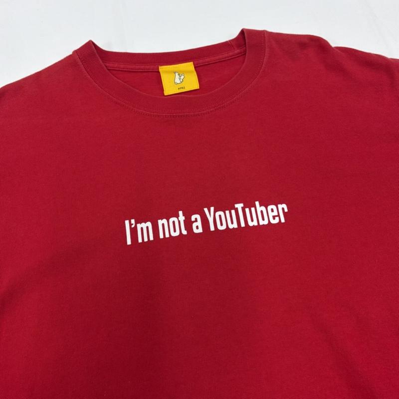 エフアールツー FR2 Tシャツ 半袖 YouTuber ユーチューバー 半袖 ロゴ プリント Tシャツ L ロゴ、文字 X プリント 赤 / レッド / red X 白 / ホワイト / white メンズ USED 古着 中古 50160709