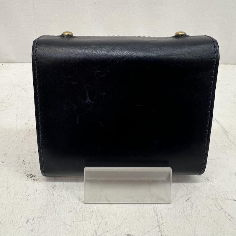 エムピウ m+ 財布 コンパクト財布 エムピウ ミッレフォッリエII P25 折り財布 - 紺 / ネイビー / navy メンズ USED 古着 中古 50160713