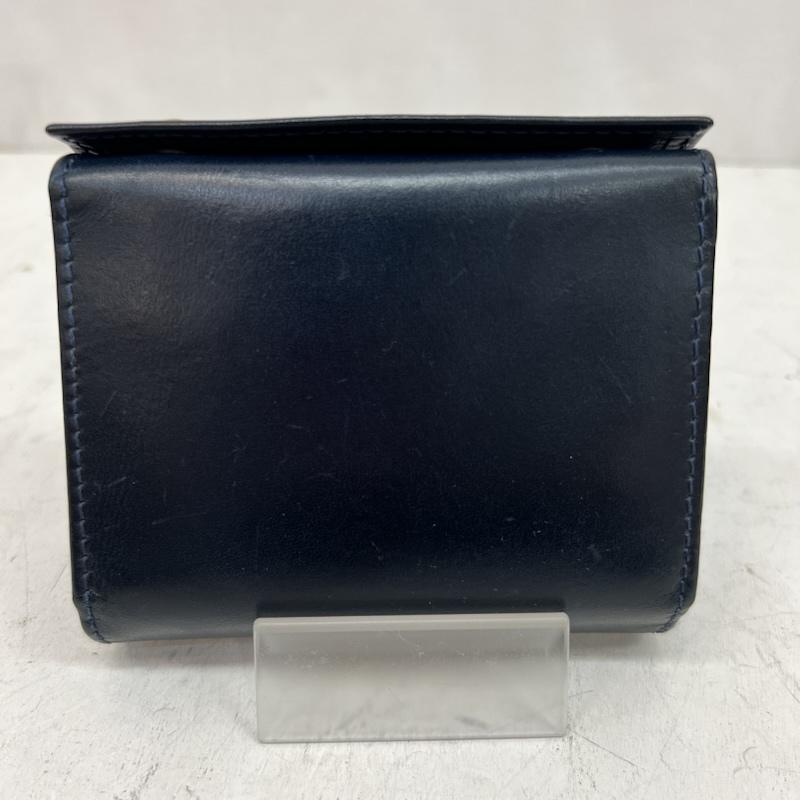 エムピウ m+ 財布 コンパクト財布 エムピウ ミッレフォッリエII P25 折り財布 - 紺 / ネイビー / navy メンズ USED 古着 中古 50160713