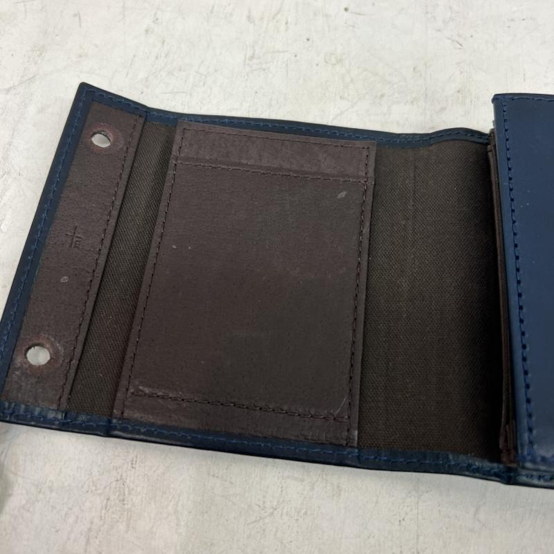 エムピウ m+ 財布 コンパクト財布 エムピウ ミッレフォッリエII P25 折り財布 - 紺 / ネイビー / navy メンズ USED 古着 中古 50160713