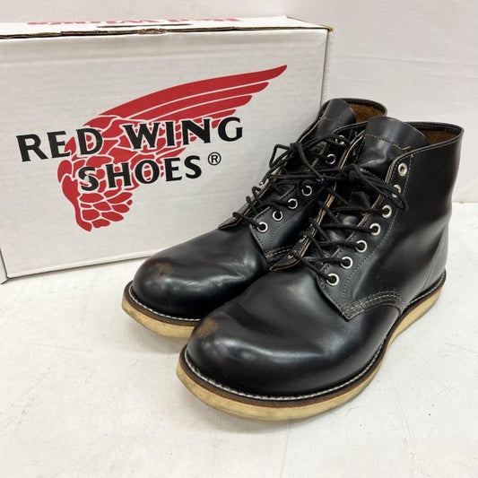 レッドウィング RED WING ブーツ 一般 9870 アイリッシュセッター ワークブーツ 茶芯 クローンダイン 復刻犬タグ US：10 黒 / ブラック / black メンズ USED 古着 中古 50160715