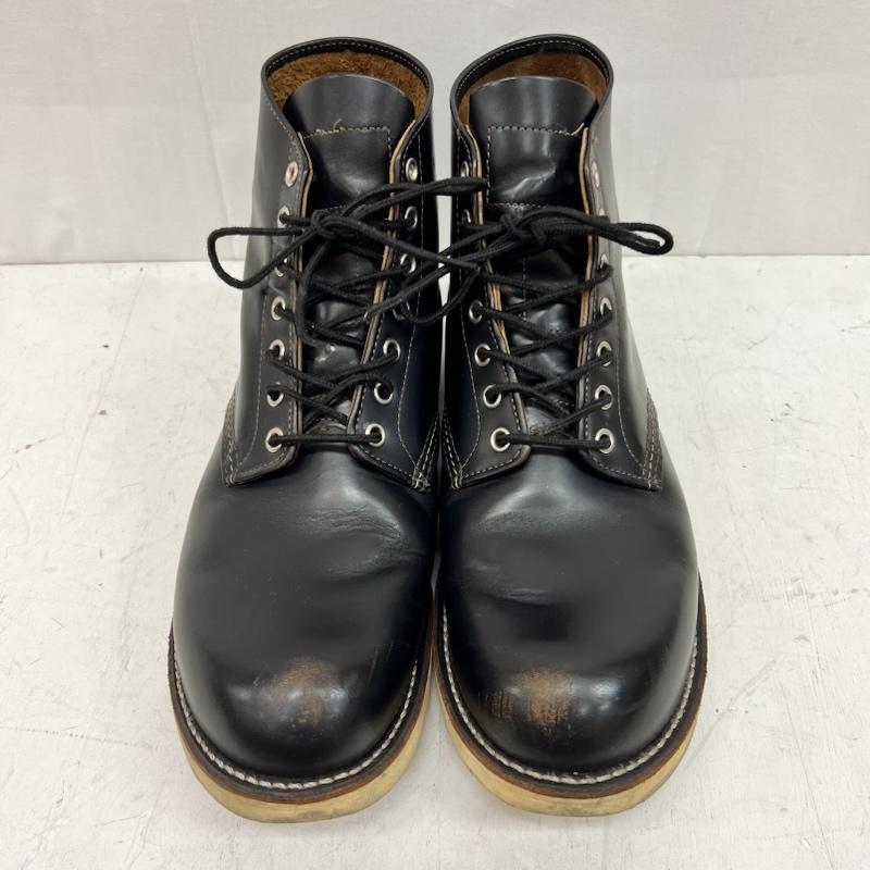 レッドウィング RED WING ブーツ 一般 9870 アイリッシュセッター ワークブーツ 茶芯 クローンダイン 復刻犬タグ US：10 黒 / ブラック / black メンズ USED 古着 中古 50160715