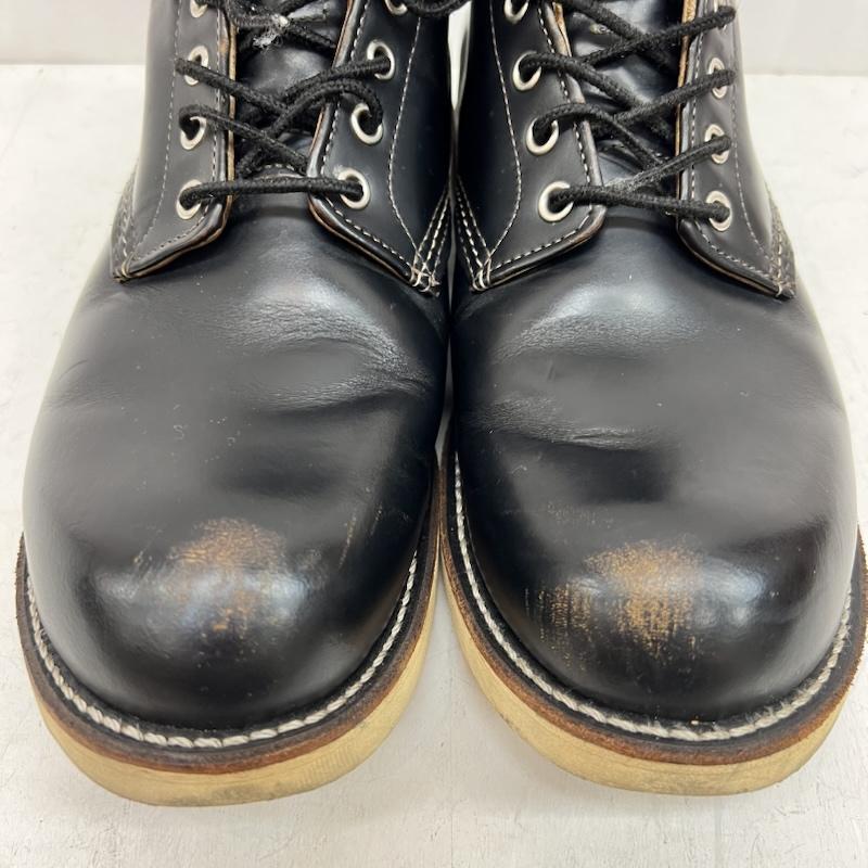 レッドウィング RED WING ブーツ 一般 9870 アイリッシュセッター ワークブーツ 茶芯 クローンダイン 復刻犬タグ US：10 黒 / ブラック / black メンズ USED 古着 中古 50160715
