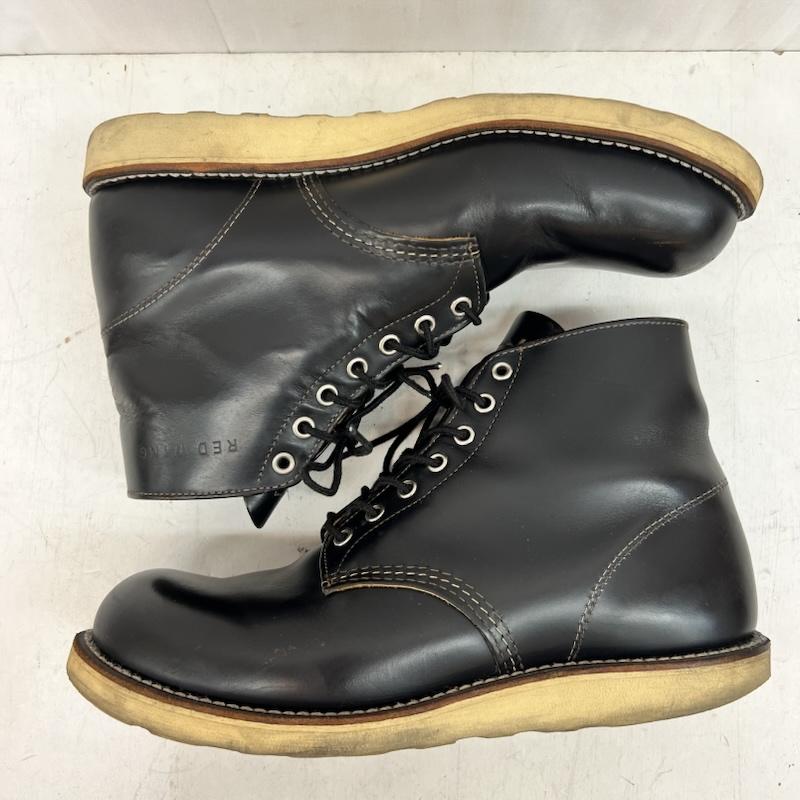 レッドウィング RED WING ブーツ 一般 9870 アイリッシュセッター ワークブーツ 茶芯 クローンダイン 復刻犬タグ US：10 黒 / ブラック / black メンズ USED 古着 中古 50160715