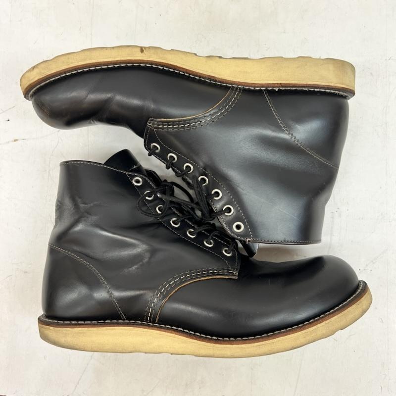 レッドウィング RED WING ブーツ 一般 9870 アイリッシュセッター ワークブーツ 茶芯 クローンダイン 復刻犬タグ US：10 黒 / ブラック / black メンズ USED 古着 中古 50160715