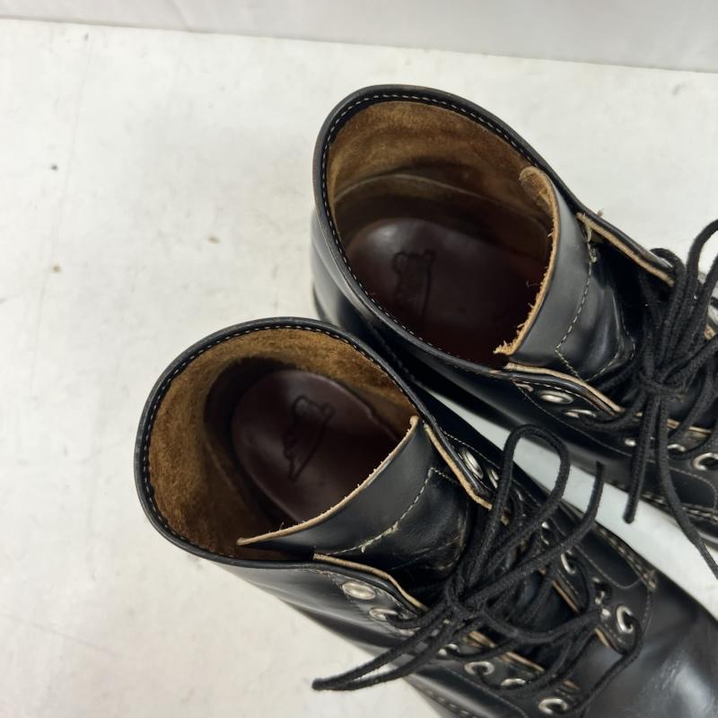 レッドウィング RED WING ブーツ 一般 9870 アイリッシュセッター ワークブーツ 茶芯 クローンダイン 復刻犬タグ US：10 黒 / ブラック / black メンズ USED 古着 中古 50160715