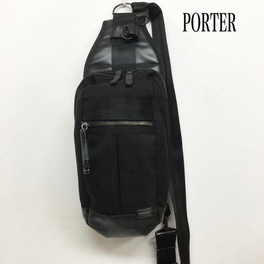 ポーター PORTER ボディバッグ ボディバッグ PORTER HEAT ヒート スリングショルダーバッグ ポーター ブラック ボディバッグ - 黒 / ブラック / black メンズ USED 古着 中古 50160719