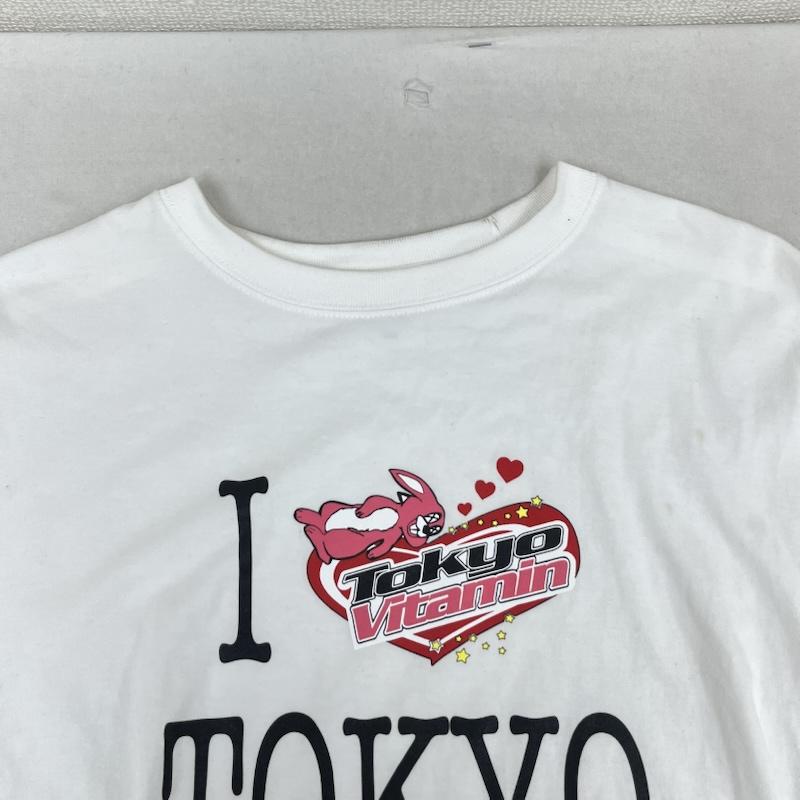 古着 USED Tシャツ 半袖 tokyo vitamin トーキョービタミン I LOVE TOKYO TEE Tシャツ L ロゴ、文字 白 / ホワイト / white メンズ USED 古着 中古 50160728